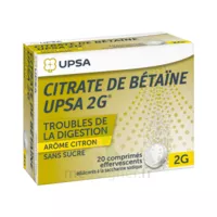 Citrate De Betaïne Upsa 2 G Comprimés Effervescents Sans Sucre Citron 2t/10 à BRIEY